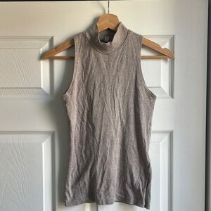 KOTN Sleeveless Mock Neck Top in Taupe